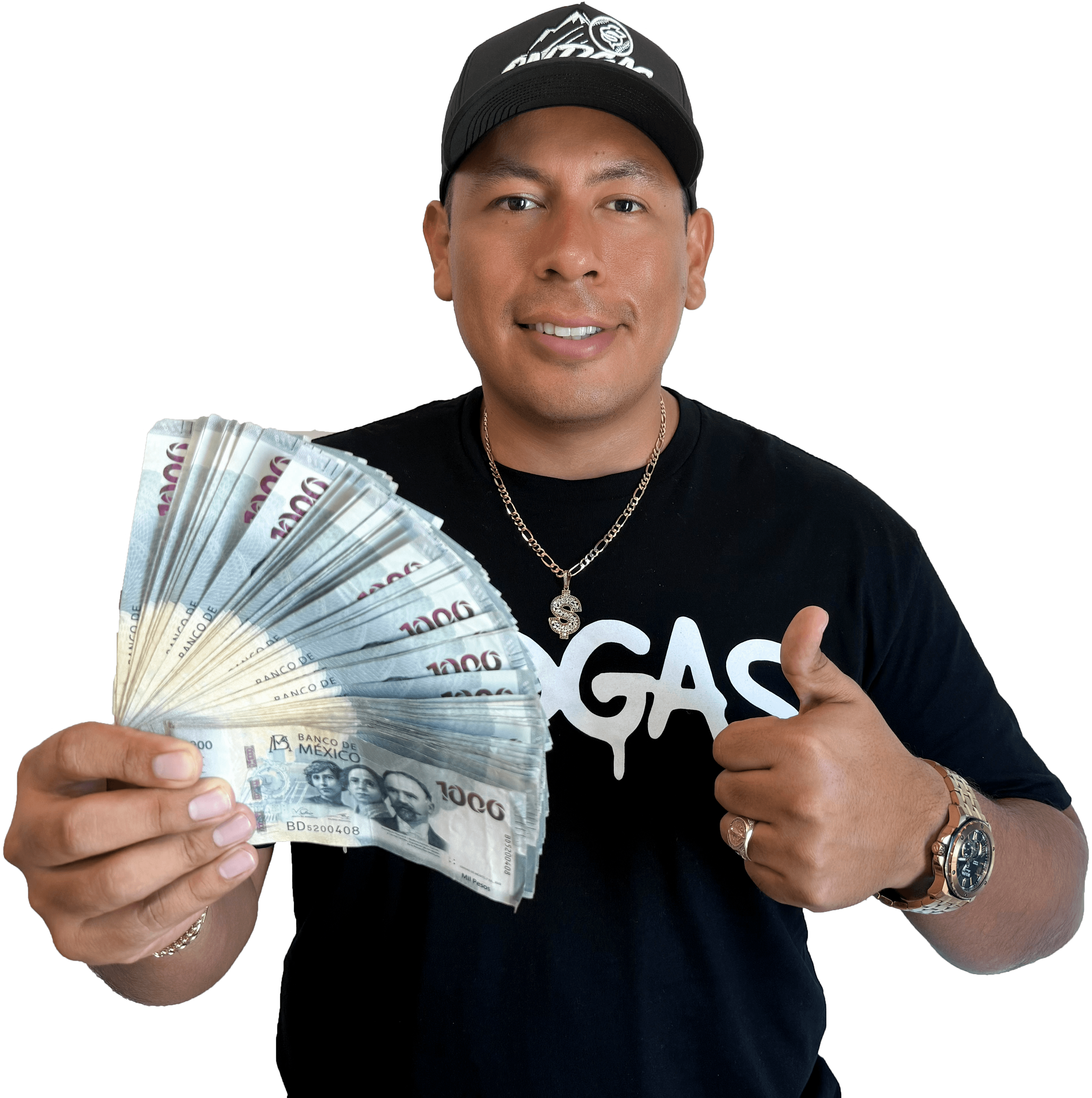 El Mister con premios en efectivo, listo para pagar a los ganadores